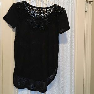 Black lace shirt